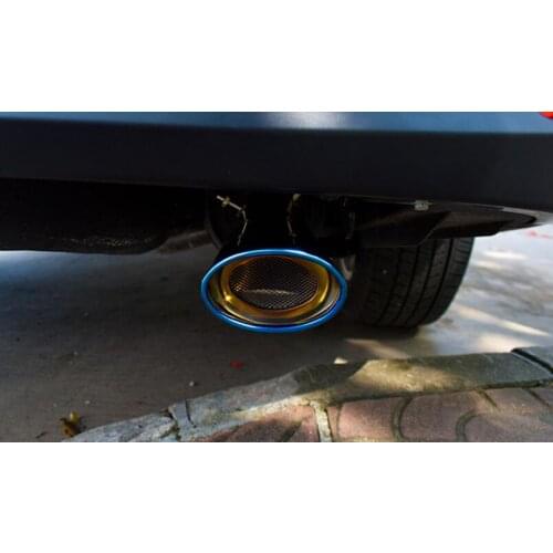 Stainless steel Tail End Pipe Exhaust Muffler Tip Trim 1pcs/set For Toyota Land Cruiser Prado FJ150 2014 2015