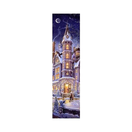 HAERASSK 1254 Magic Castle counted 11CT 14CT 18CT 28CT dark blue fabric Cross Stitch embroidery needlework Sets home decor