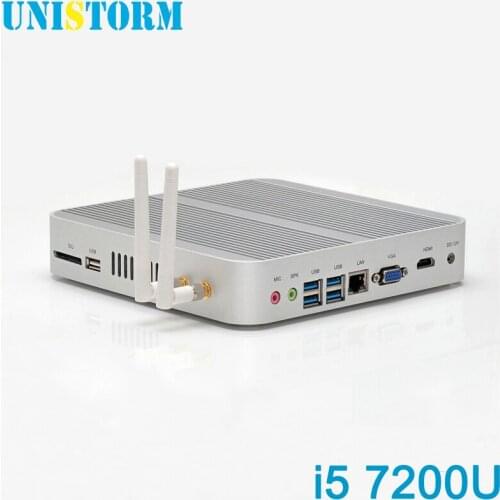 Intel Core i5 7200U Mini PC Windows 10 7th Gen Kaby Lake Fanless Computer with 4K HD Graphics 620 300M Wifi VGA HDMI TV Box