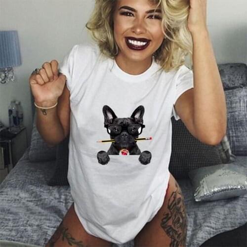 Pencil French Bulldog Ironing on Heat Transfer Printed Patches Stickers for Clothes T-shirts Washable DIY Dog Patches Appliques