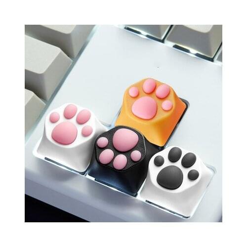 Cats claw meat pad ABS plastic soft rubber simulation light-transmitting personality mechanical keyboard keycap