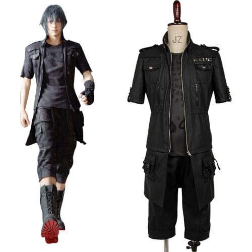 Final Fantasy 15 FF15 Noctis Lucis Caelum Cosplay Costume Jacket Only Noctis Lucis Caelum Boots Halloween Carnival