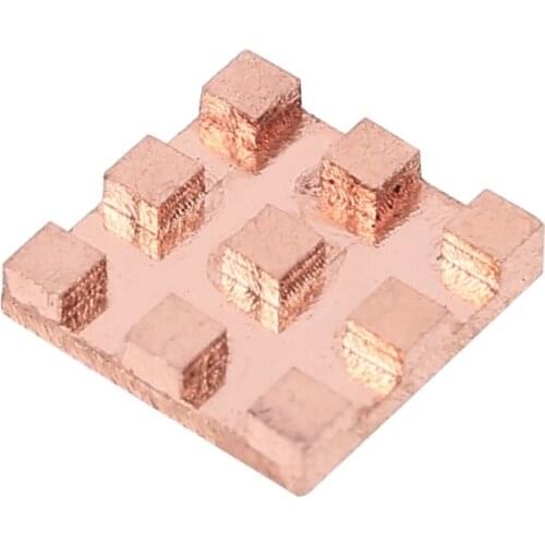 2pcs Pure Copper Mini Heat Sink Adhesive Back Heatsink Cooling for VGA DDR MOS GPU IC Chipset Radiator Cooler Dropship