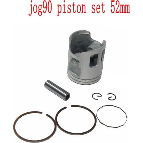 Free shipping motorcycle JOG90 modified 52mm piston & ring set (12mm pin) For Yamaha 90cc 2 stroke scooter monarelli JOG90 4DM