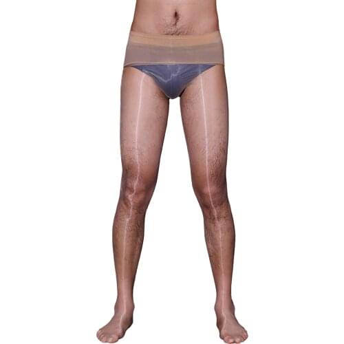 Metelam Mens Shiny 1 Denier Ultra-thin Tights See Through Socks Seamless Pantyhose