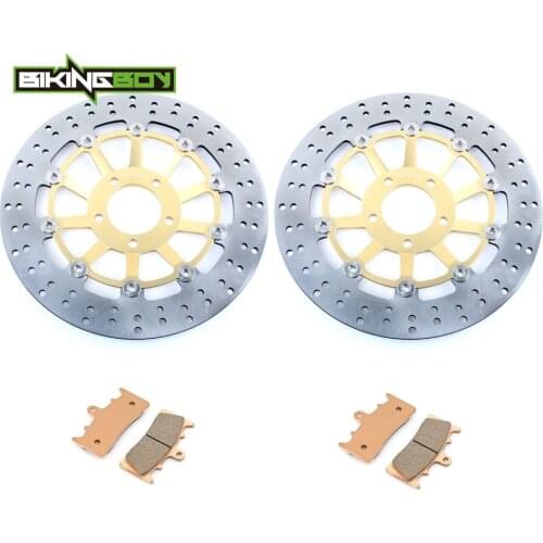 BIKINGBOY For Suzuki RGV 250 Gamma 1991 1992 1993 1994 1995 M N P R S Front Brake Discs Rotors Disks + Pads Motorcycle 300mm Set