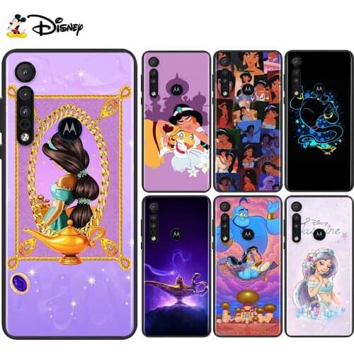 Silicone Cover Aladdin Jasmine For Motorola Edge G Stylus ONE Fusion Marco Hyper G9 G8 E7 E6 Plus PLAY Power Lite Phone Case