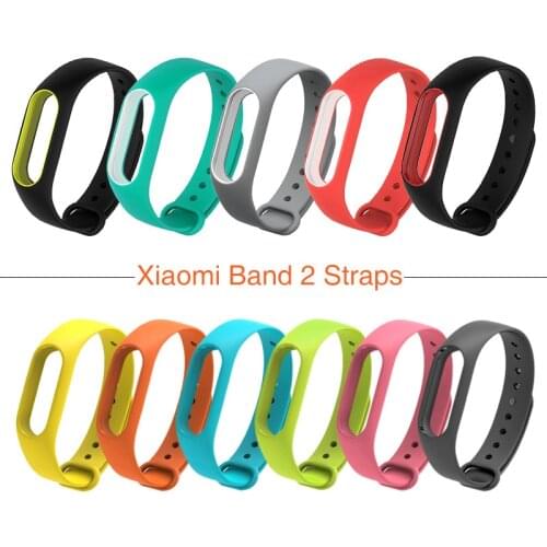 Silicone Replaceable Strap For Xiaomi Mi Band 2 Colourful Replacing Smart Bracelet Accessories Bracelet Strap Mi 2 wristband