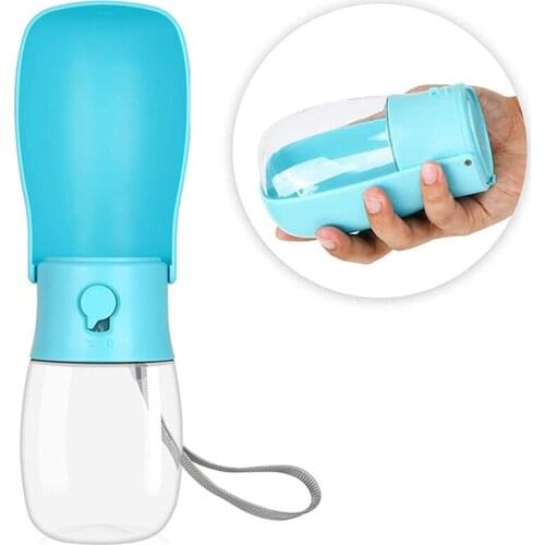 Foldable Dog Water Bottle Feeder Portable Dog Drinker With Filter Pet Travel Drinking Bottle For Dogs Cats Dispenser Water Bowl