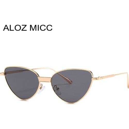 Fashion Cat eye Sunglasses Women Brand Designer Vintage Alloy Frame Sun Glasses Female Retro Eyeglasses Men UV400 Oculos Q831