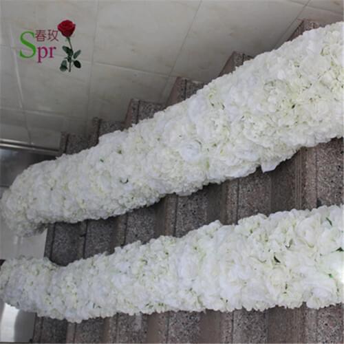 SPR High quality 1m/2m/lot wedding flower wall stage or backdrop decorative wholesale artificial flower table centerpiece