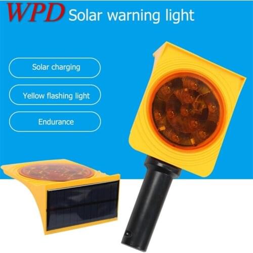 WPD Solar Indicator Lights LED Waterproof IP68 Warning Safety Reflective Sign Handheld Light