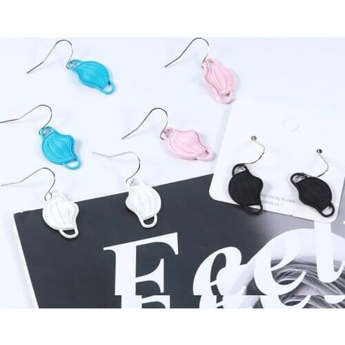 1 Pair Earrings Gift Jewelry Women Masks Earrings Drop Earrings Pendant Earrings Creativ Cute
