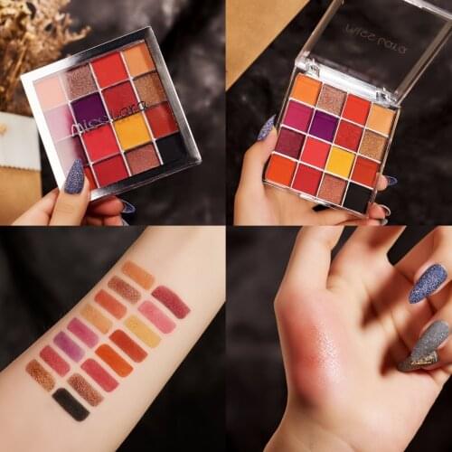 16 Colors Glitter Eyeshadow Makeup Matte Eye Shadow Palette Shimmer And Shine Diamond Eyeshadow Powder Pigment Cosmetics