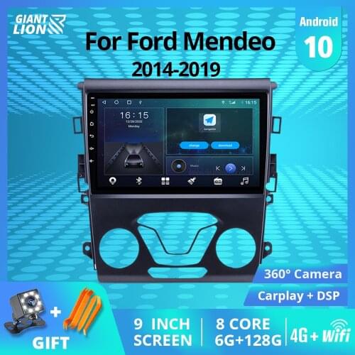 2DIN Android 10 Car Radio For Ford Mendeo 2014-2019 GPS Stereo Receiver Car Multimedia Player DSP Auto Radio IGO No 2din DVD