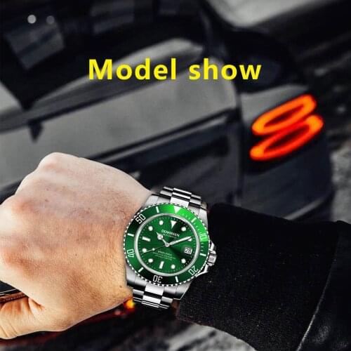 Luxury Brand Diving Men Military Sport Watches Black Sapphire Crystal Automatic Mechanical Clock Waterproof 200M Date Wristwatch