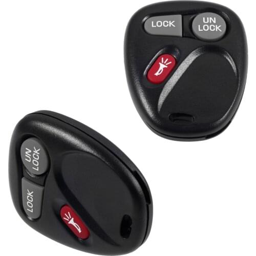 2Pcs 3 Buttons Car Keyless Entry Remote Control Key Shell Case KOBLEAR1XT 15042968 for Chevrolet Silverado GMC Sierra 2001-2002