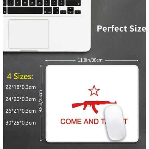 Come And Take It Ak47 Red Mouse Pad DIY Print Come And Take It Come Take Ak47 Avtomat Kalashnikova Ak 47