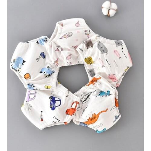 Baby Reusable Diapers Cotton child Diaper Washable Boys and Girls Training Pants for All Seasons