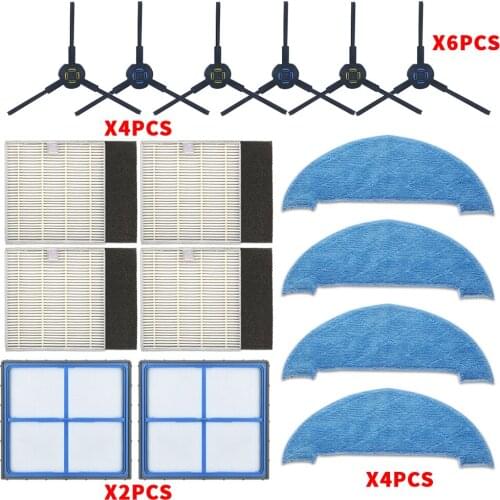 Hepa filter Side Brush Mop pad Primary Filter Replacement Kits for ilife V8 V8s X750 X800 X785 V80 vacuum cleaner part
