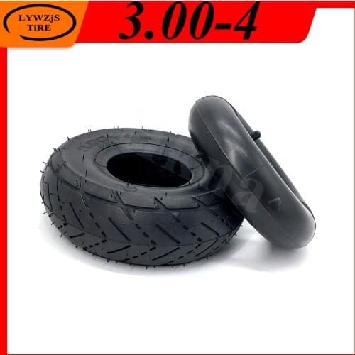 3.00-4 Tire Wear-resistant Inner Outer Tyre for Electric Scooter Mini Motorcycle Go Kart 10 Inch 260x85 Replacement Road Tire