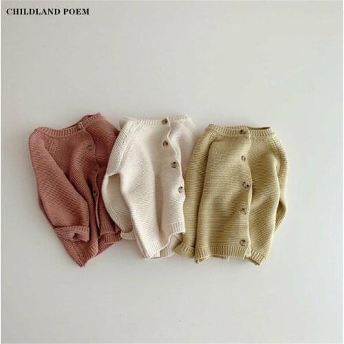 Baby Cardigan Newborn Baby Girl Sweater Infant Baby Sweater Coat Toddler Cardigan For Girl Cotton Kids Sweater Boy Cardigan