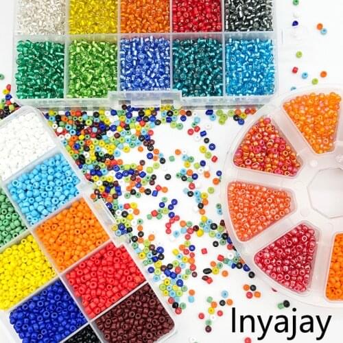3MM Czech Glass Charm Seed Beads Box Set Lobster Clasps Beading Cord Crystal Spacer For DIY Earring Bracelet Necklace Jewelry