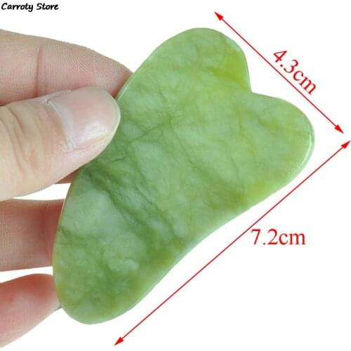 Natural Aventurine Jade Stone Guasha Board Natural Stone Scraper Chinese For Face Neck Body Acupuncture Pressure Therapy 5 Types