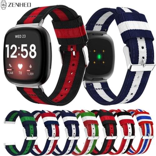 Nylon Strap For Fitbit Versa 3 Smart Watch Band Replacement Bracelet Watchband For Fitbit Sense