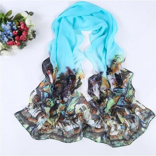 New Fashion Summer Style Brand Designer Scarf Women Chiffon Print Scarf Female Shawls and Scarves Beach Sunscreen Pashmina 1641