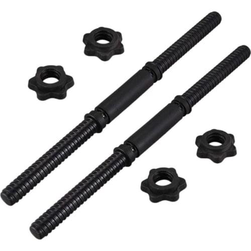 Dumbbell Bars for Exercise Collars Weight Lifting Standard Adjustable Threaded Non Slip Dumbbell Handles