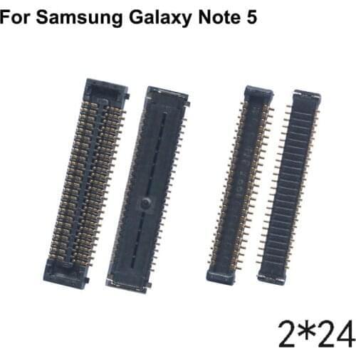2pcs FPC connector For Samsung GALAXY Note 5 LCD display screen on Flex cable on mainboard motherboard For GALAXY Note5