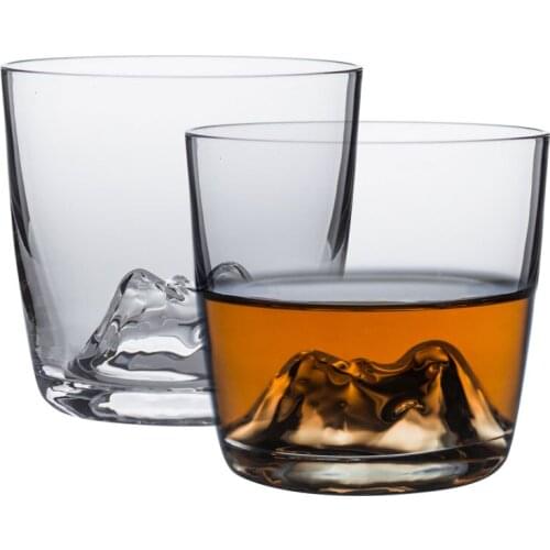 Japanese Style Whiskey Glasses Mount Fuji Sake Mountain Water Ice Tea Mug vase Rock Whisky Tumbler Gift Package