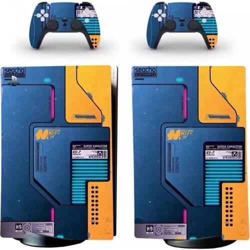 Game Style PS5 Standard Disc Edition Skin Sticker Decal Cover for PlayStation 5 Console & Controller PS5 Skin Sticker Vinyl