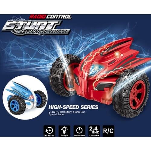 Funny 2.4ghz Rc Car Stunt Car 360° Rolling Drift Off-road Dump Truck Toys Kids Boys Remote Control Car Birthday Gift