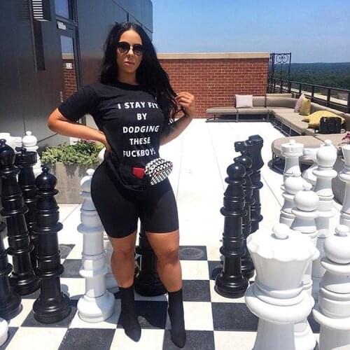 Newest Arrival Women Summer Casual Sportwear Female Short Sleeve Loose T-Shirts Shorts Two Pieces Clothes Set Outfits