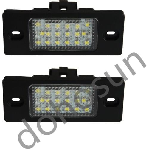 2Pcs Dahosun LED License Plate Light For VW Touareg 1G1 02-09 Tiguan 07~ Golf 5 Passat Porsche Cayenne / Cayenne S 02~09