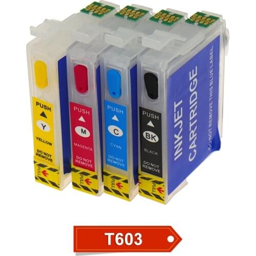 4 Colors 603XL 603 T603 Ink Cartridge With Reset Chip For Epson Expression XP-2100 XP-2105 XP-3100 XP-3105 Printer