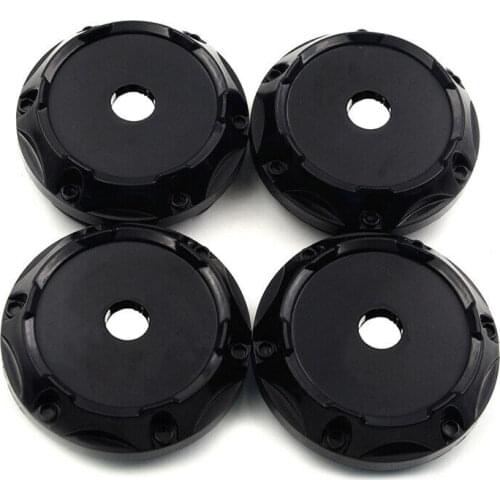 4x Black Car Wheel Center Hub Caps 64mm(58.5mm) Wheels Center Cover Emblem Badge