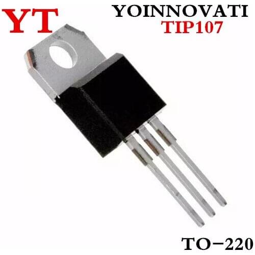 50pcs/lot TIP107 TRANS PNP DARL 100V 8A TO-220 IC Best quality