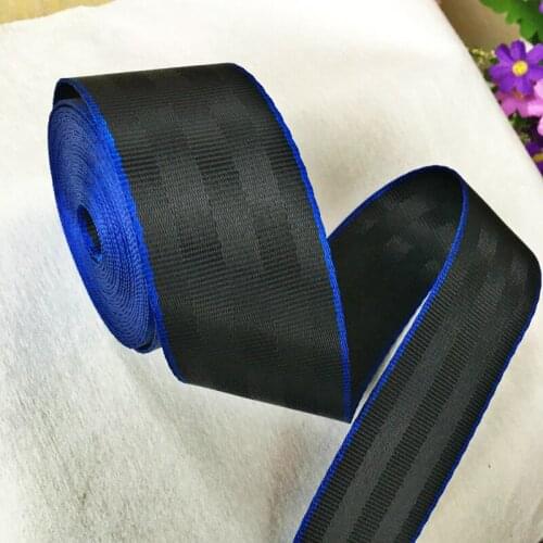 Racing belt car seat accessories kids car belt seat belt leash and harness safety strip seat belt extender 3.8 meter blue 4.8cm