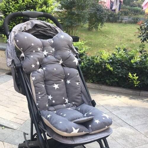 Stroller Accessories Fashion Printed Stroller Cushion Seat Cover Baby Diaper Pad Cotton Baby Pram Mat Mattress Pram Accessories