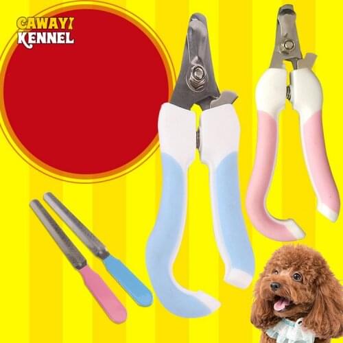 CAWAYI KENNEL Stainless Steel 1 Set Pet Dog Cat Claw Nailclippers Pet Nail Clippers Animal Puppy Dogs Nail Clippers D1409