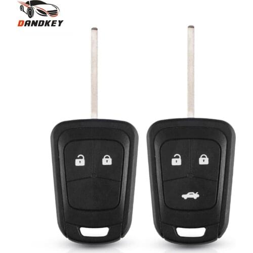 Dandkey 10pcs New Remote Car Key Shell Cover Uncut Case For Chevrolet AVEO For Opel Camaro Cruze Equinox Impala Malibu Sonic