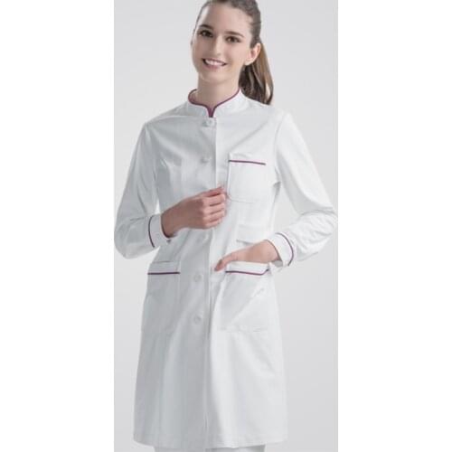 White Nurse Dress Scrub Plus Size Workwear Nursing Dresses Scrub Uniform SPA Nurses Uniforms Summer Premium Work Dresses