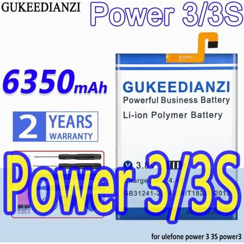GUKEEDIANZI Ulefone Power 3S Phone Batteries