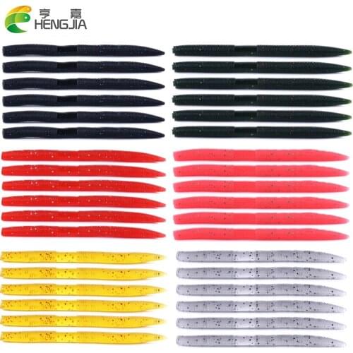 HENGJIA 5Pcs 14cm 8.5g Isca Artificial Wobbler Earthworm Jigging Curly Fishing Lure Pesca Ocean Fishing Tackle