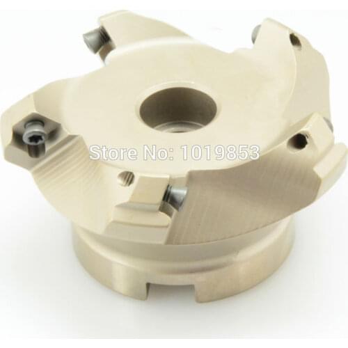 KM12-80-27-5T 45 degree chamfer indexable Shell mill face milling cutter for SEHT1204 carbide inserts