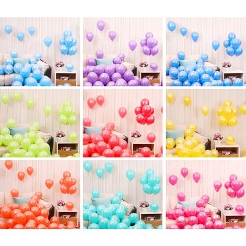 50pcs 10inch Pearl Mix Colorful Latex Balloon Birthday Party Wedding Decoration Helium Globos Kids Inflated Toy Balls Set Type