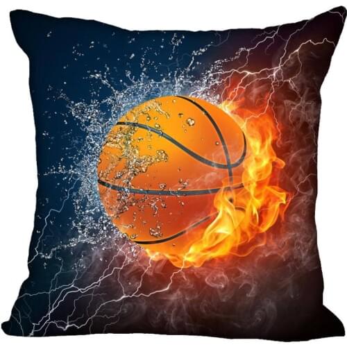Custom Pillowcase Baketball Square Zipper Pillow Cover 35X35,45X45,60X60cm(Two Sides) Print Your Pictures Pillow Cases
